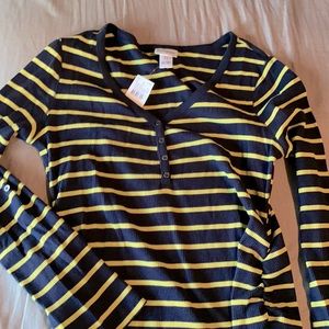 NWT Motherhood Maternity Long Sleeve Henley